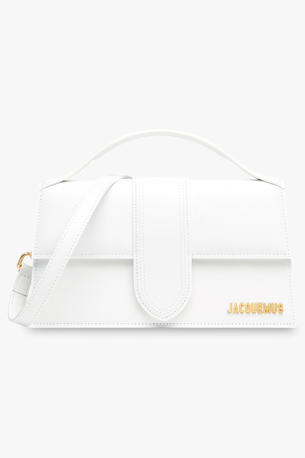 Le Grand Bambino Leather Shoulder Bag in Green - Jacquemus