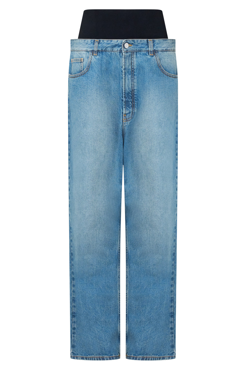 Vintage Alia Sport Petite Blue Denim Pants