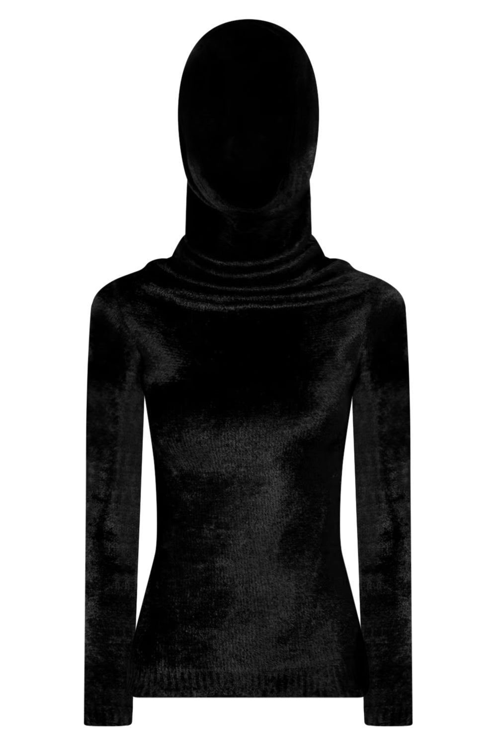 ALAÏA Women's LONG SLEEVE COEUR CUTOUT TOP