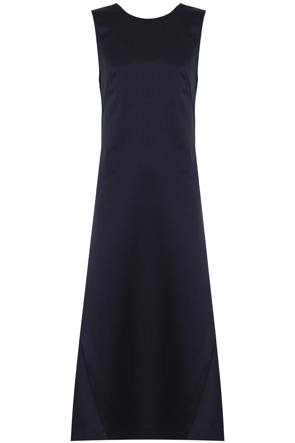 LOW BACK MAXI DRESS S LESS DARK BLUE