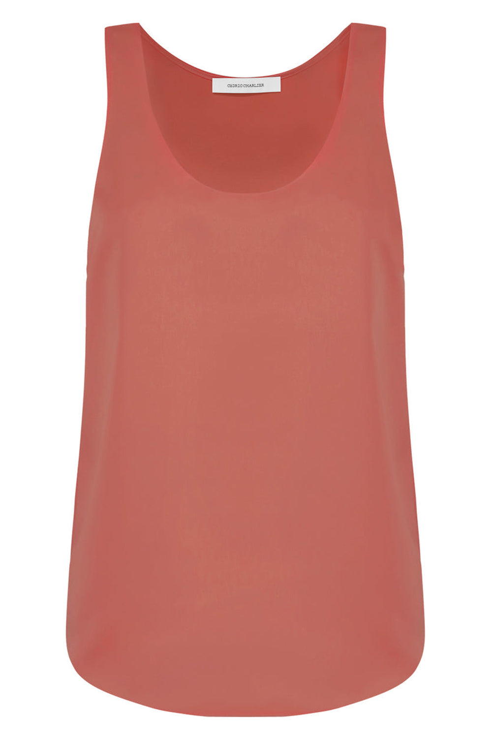 CEDRIC CHARLIER SCOOP NECK TANK TOP FUSCHIA NEW SEASON PARLOUR X