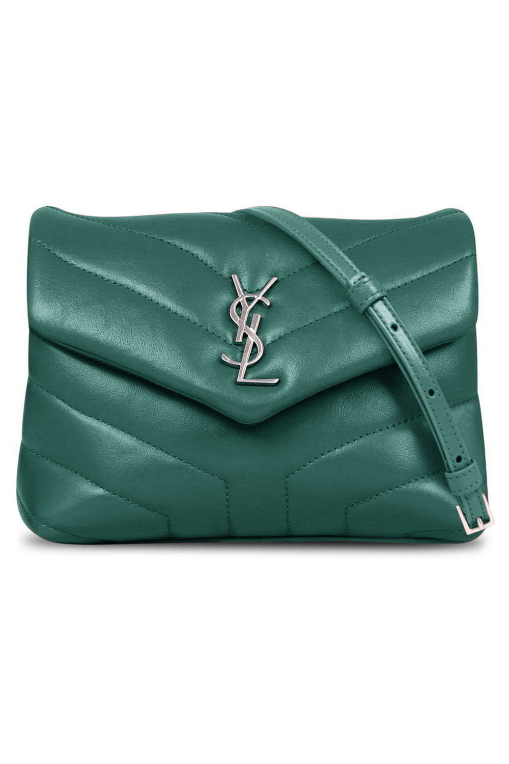 Saint Laurent Toy Loulou Strap Bag in Green
