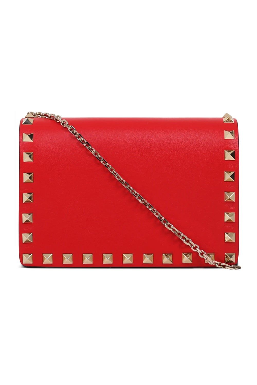 Valentino Womens Rockstud Chain Pouch Red – Luxe Collective