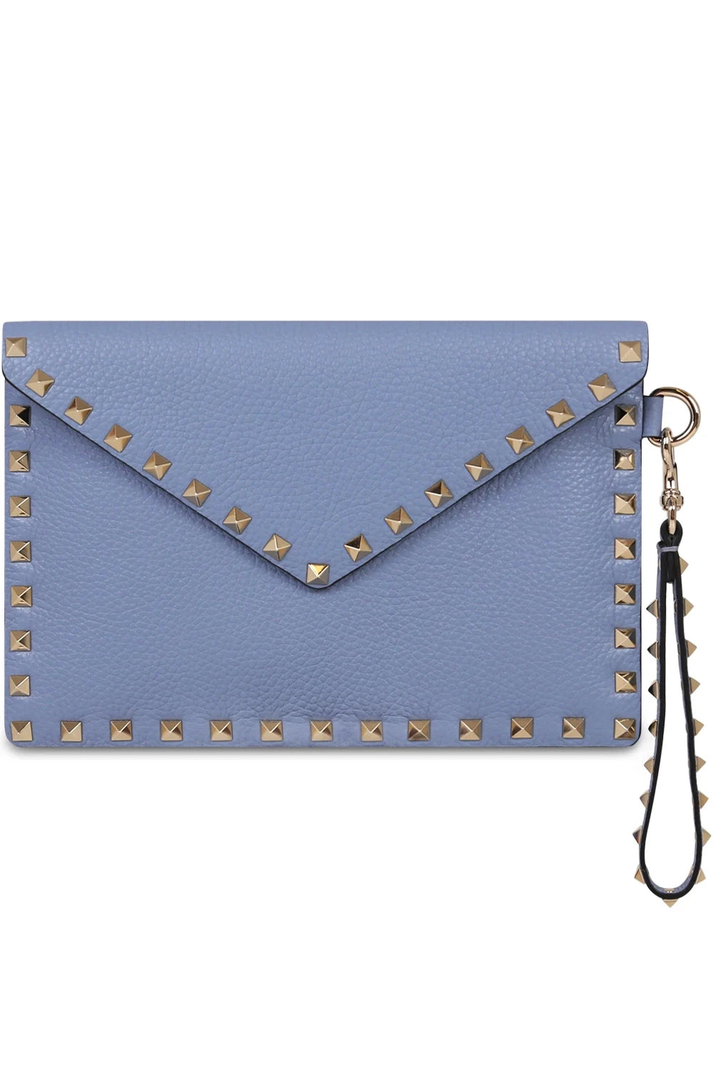 Valentino Rockstud V-Flap Pouch Clutch Bag