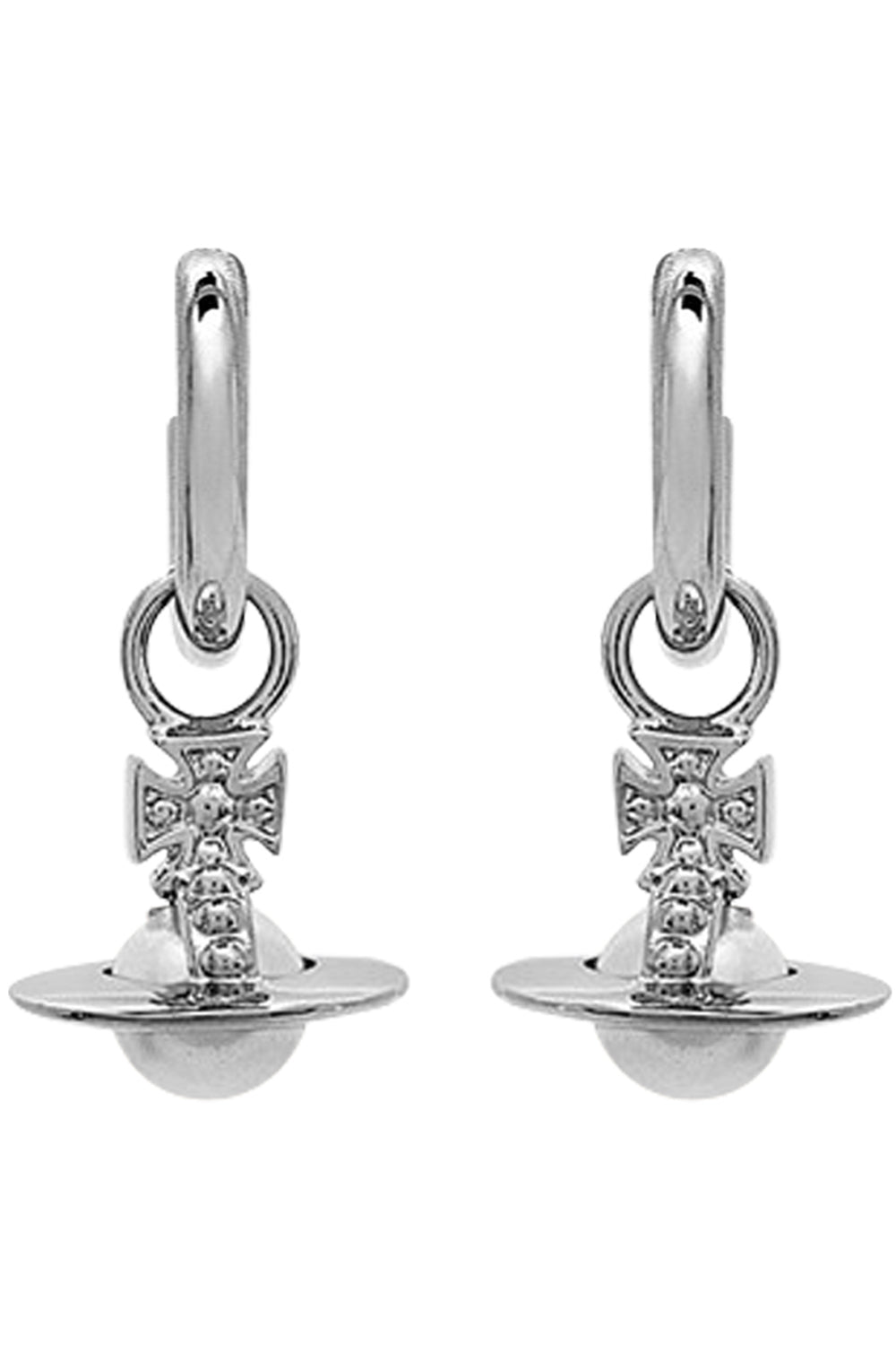 Vivienne westwood hoop earrings on sale silver