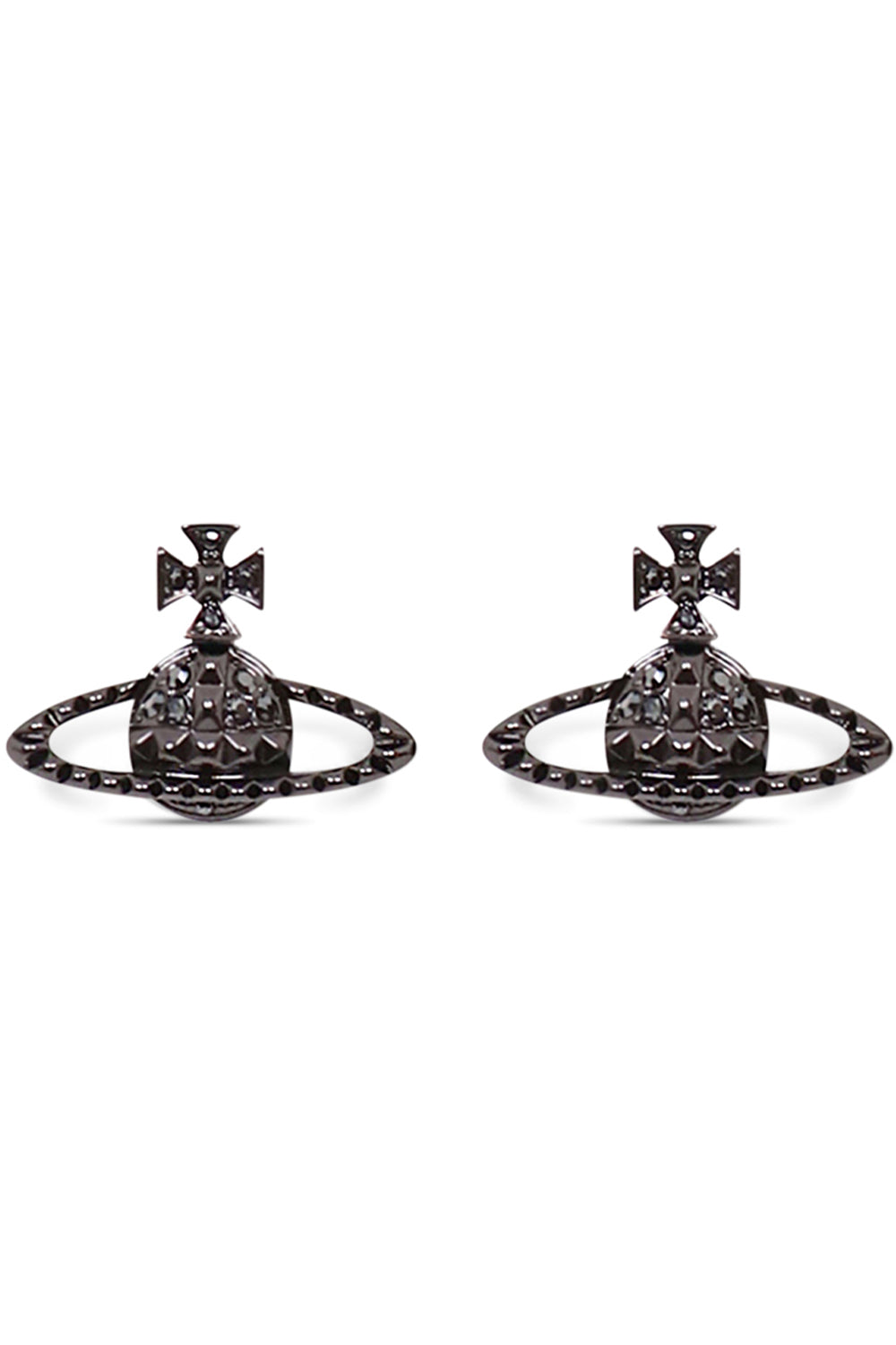 VIVIENNE WESTWOOD MAYFAIR BAS RELIEF EARRINGS GUNMETAL PARLOUR X