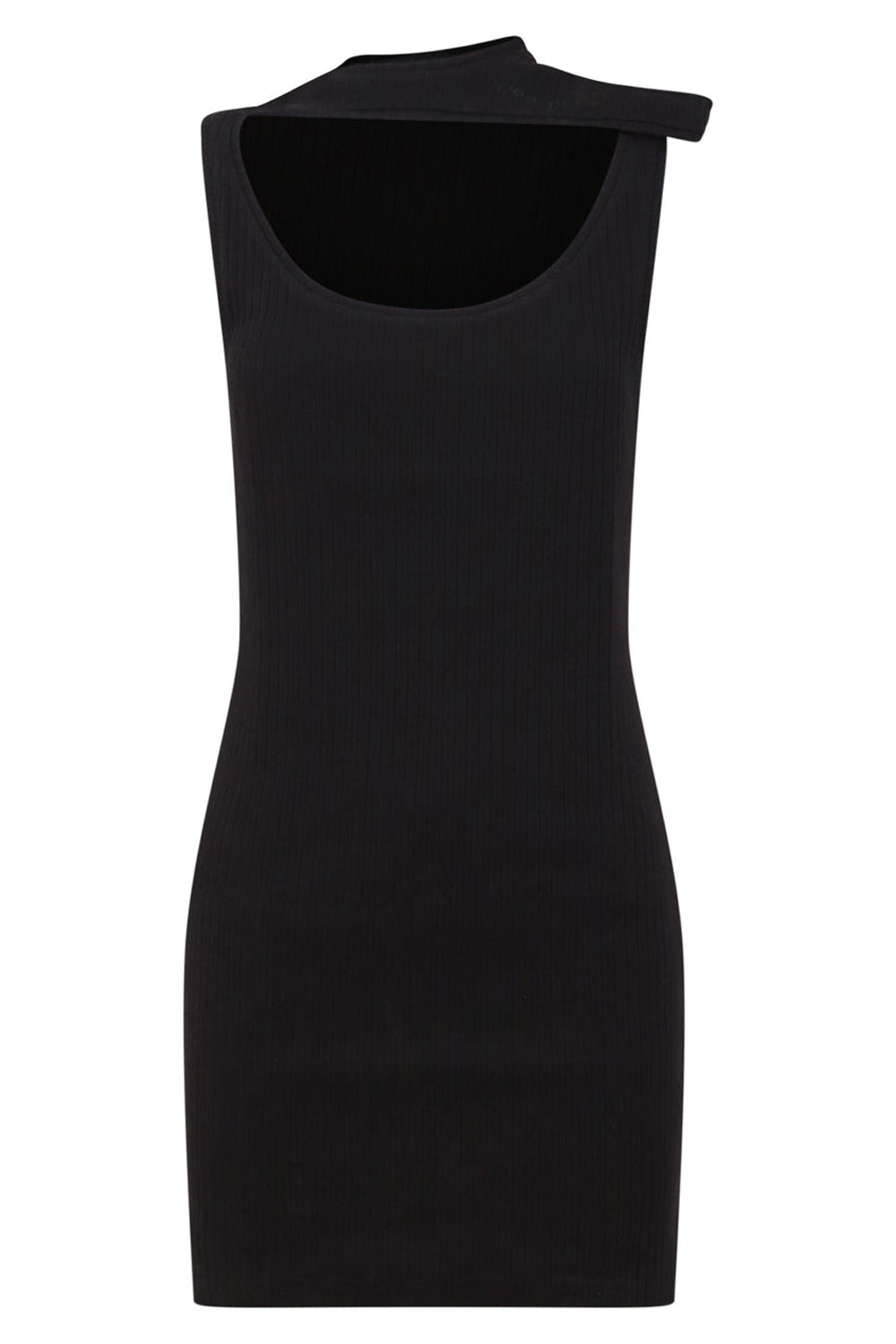 Y/PROJECT THREE COLLAR MINI DRESS S/LESS BLACK NEW SEASON PARLOUR