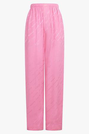 BALENCIAGA RTW PYJAMA LOGOMANIA PANT | PINK