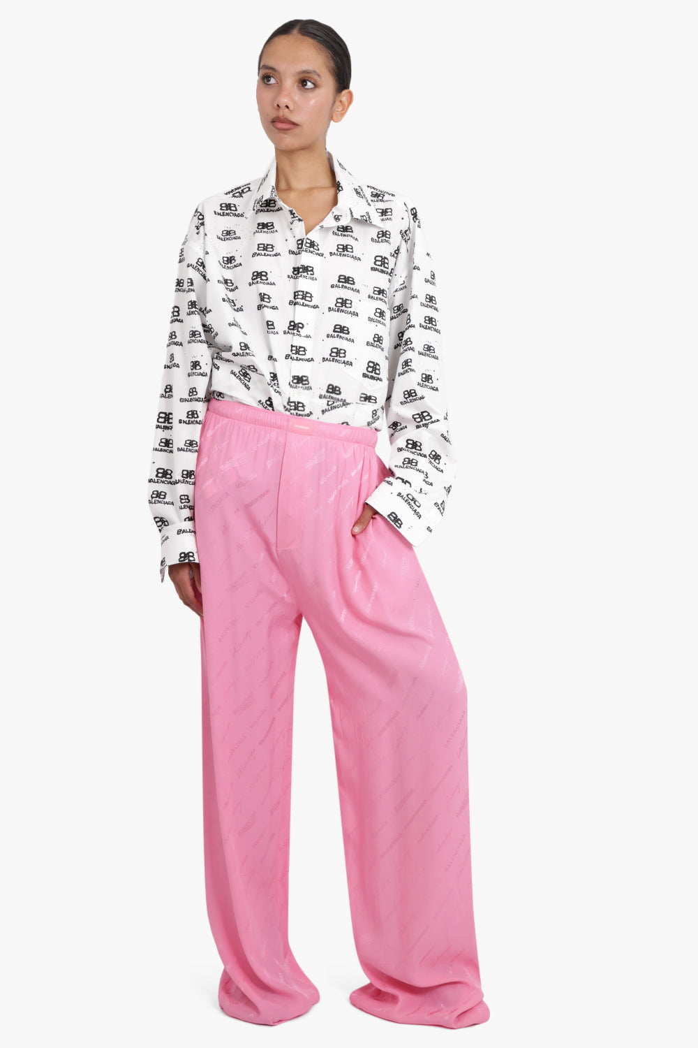 Balenciaga pants hot sale pink