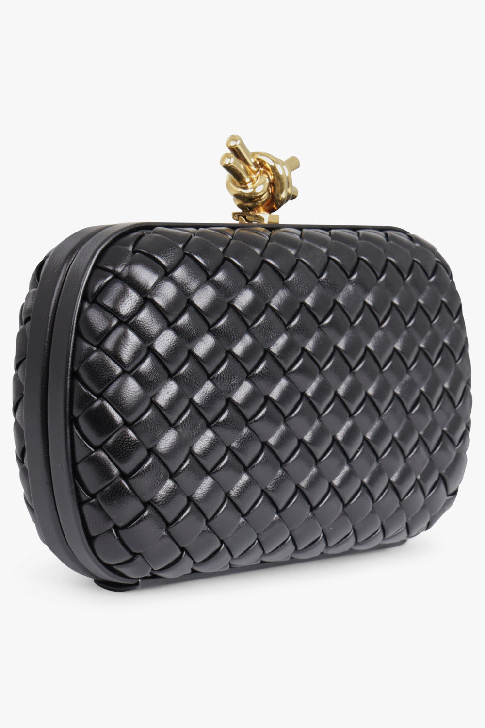 Buy Brand New Luxury Bottega Veneta Light Grey Stretch Knot Bag Online