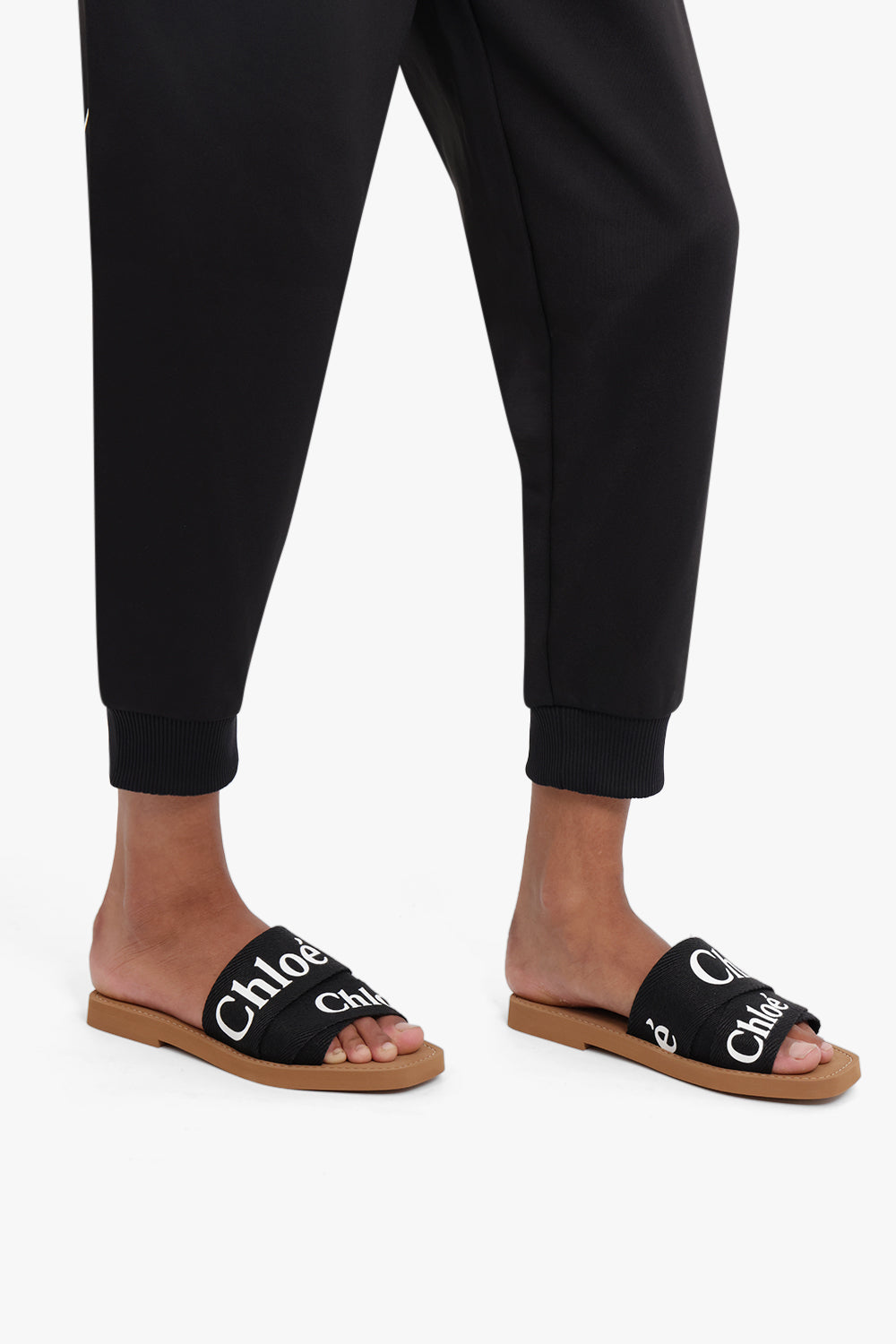 Chloe outlet black slides