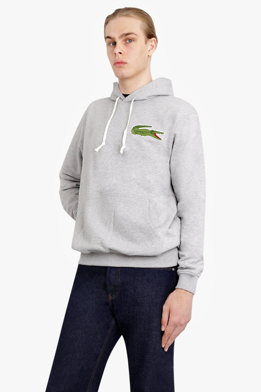 X Lacoste Hoodie Top Grey Parlour X