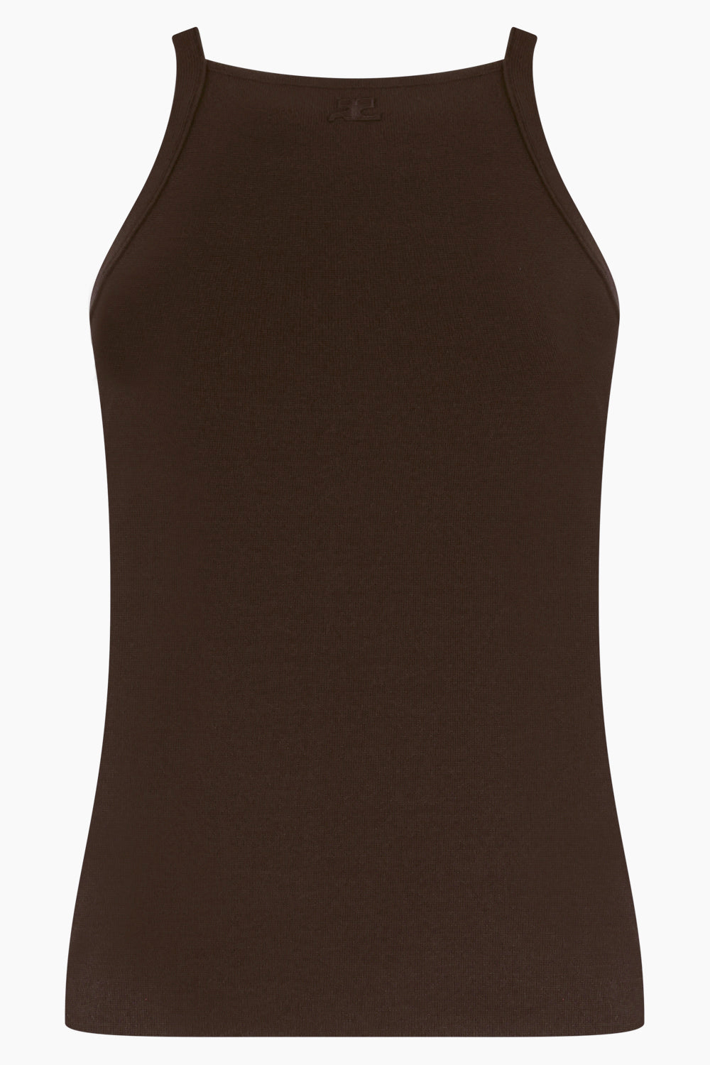 Neckline Milano Square Knit Tank Top | Coffee – Parlour X