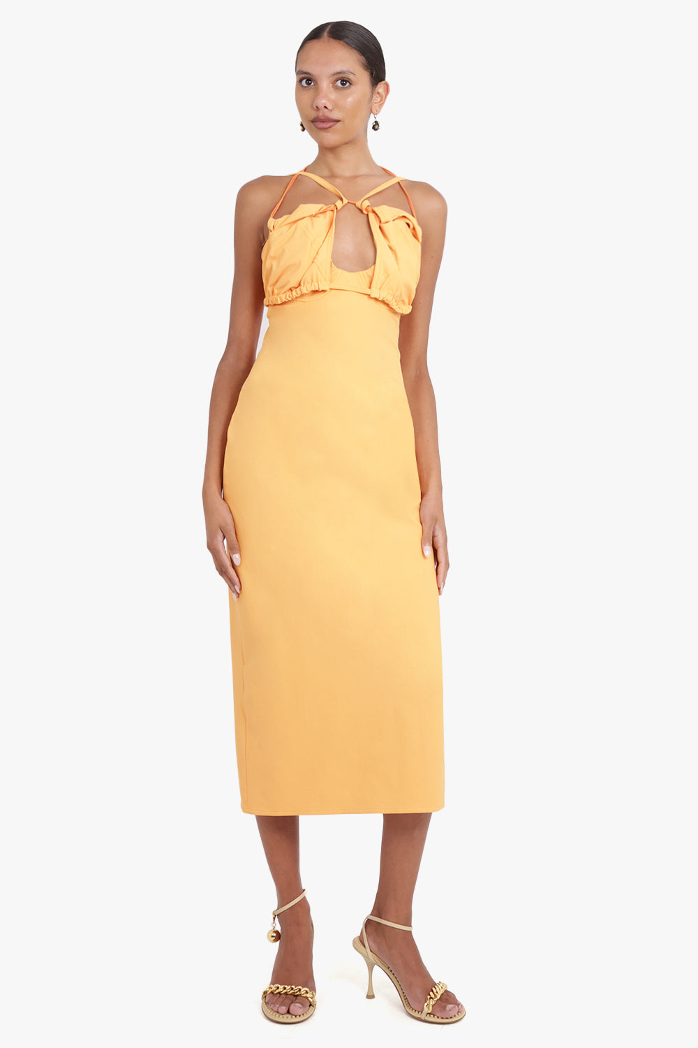 Jacquemus cheap orange dress