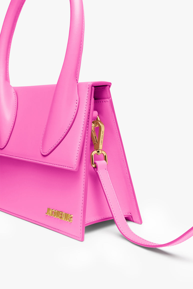 JACQUEMUS BAGS Pink Le Grand Chiquito Bag | Neon Pink