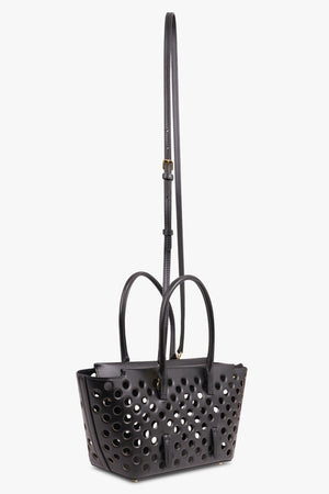 ALAIA BAGS BLACK / 999 - NOIR Neo Mina 20 Perforated Bag | Black