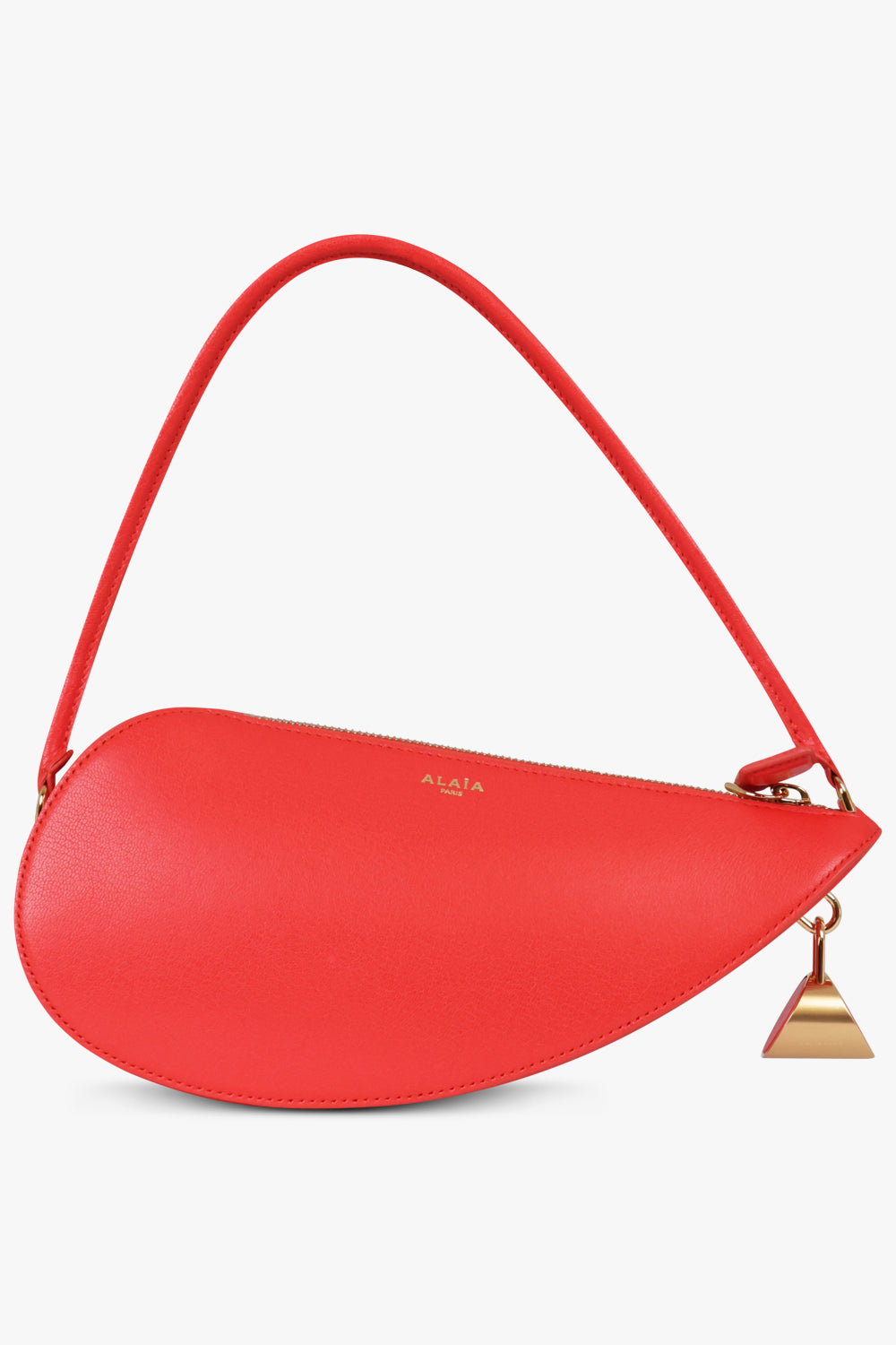 ALAIA BAGS RED / ROUGE Le Demi Coeur Half Heart Shoulder Bag | Red