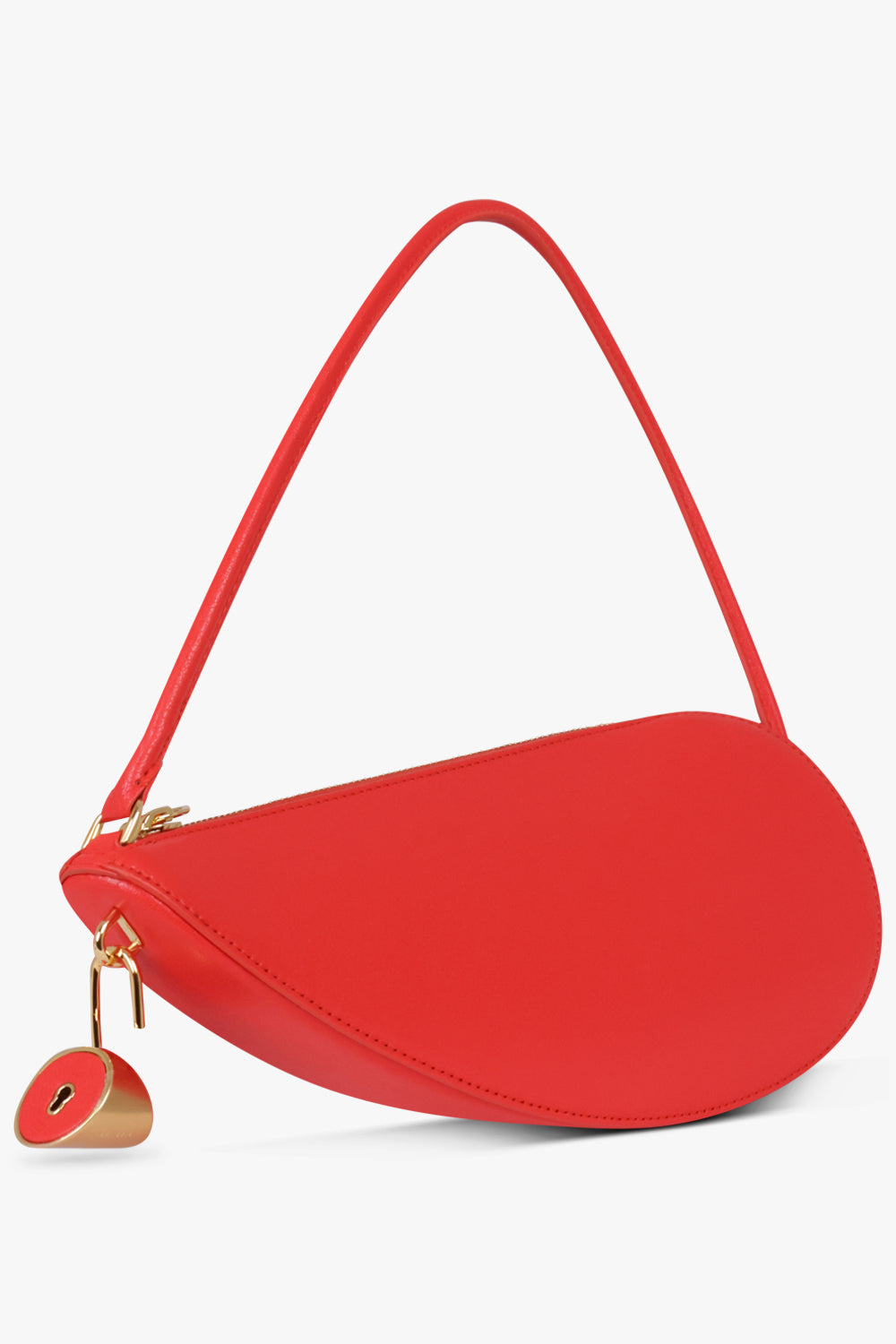 ALAIA BAGS RED / ROUGE Le Demi Coeur Half Heart Shoulder Bag | Red