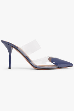 ALAIA SHOES Le Coeur 90mm Patent Mule | Blue