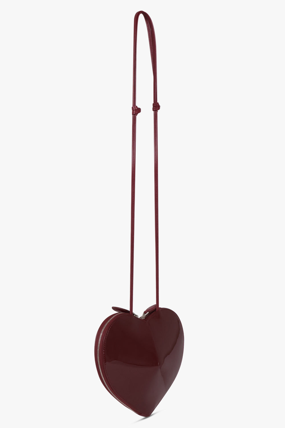 ALAIA BAGS RED / ROUGE GRENAT Le Coeur Patent Heart Shaped Bag | Garnet Red