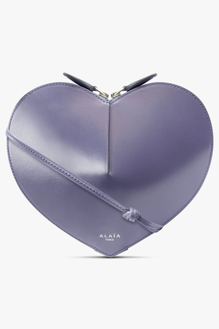 ALAIA BAGS BLUE / BLEU TURQUIN Le Coeur Heart Shaped Bag | Grey Blue