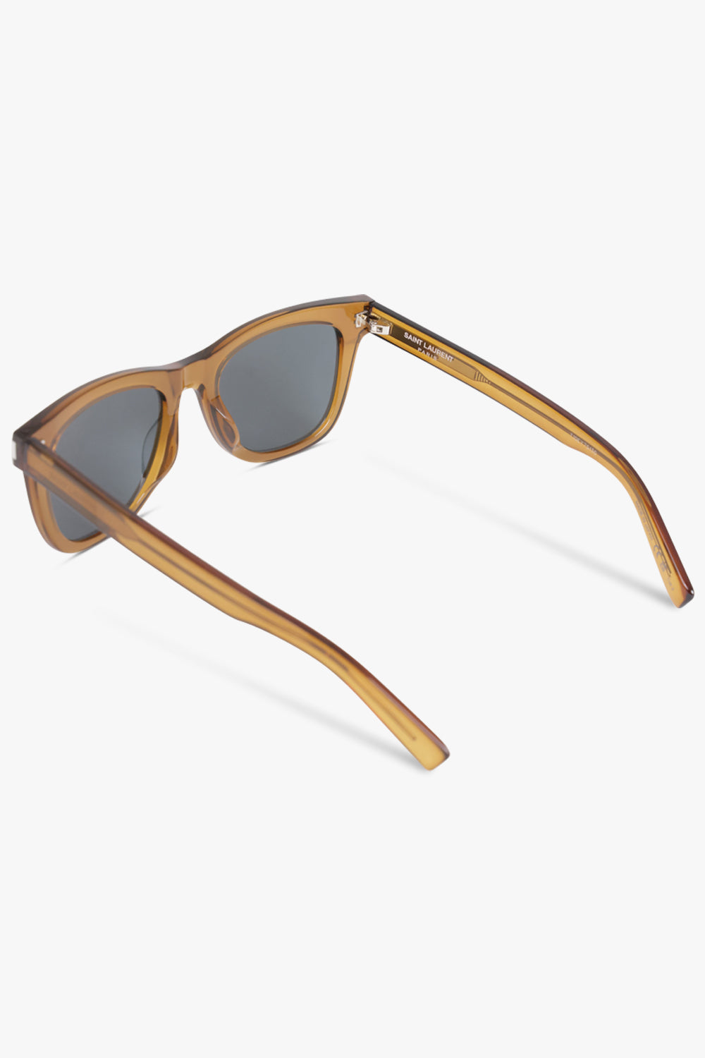 SAINT LAURENT ACCESSORIES BROWN / BROWN/GREY SL 712 Mica Square Frame Sunglasses | Medium Brown/Grey