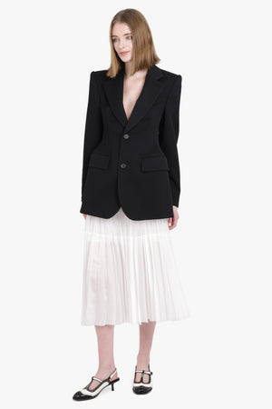 SACAI RTW Nylon Twill Skirt | White