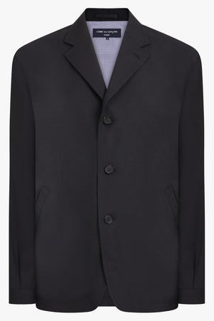 COMME DES GARCONS HOMME RTW Single Breasted Ramie Jacket | Black