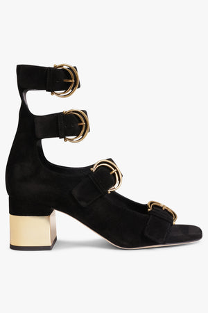 Alize 60mm Suede Sandal | Black