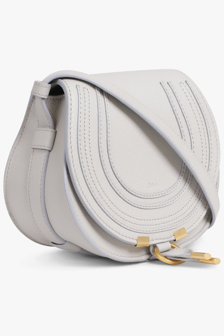 CHLOE BAGS BLUE / BLUE MIST Small Marcie Saddle Crossbody Bag | Blue Mist