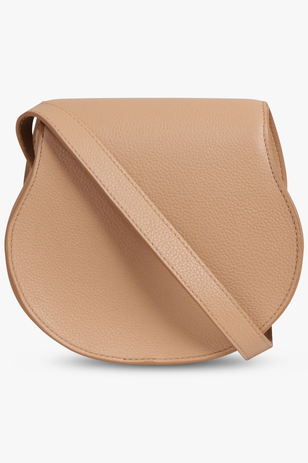 CHLOE BAGS BROWN / LIGHT TAN Small Marcie Saddle Crossbody Bag | Light Tan