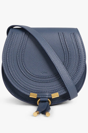 CHLOE BAGS BLUE / TAPESTRY BLUE Small Marcie Saddle Crossbody Bag | Tapestry Blue