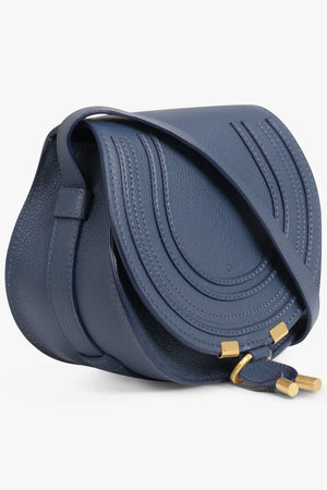 CHLOE BAGS BLUE / TAPESTRY BLUE Small Marcie Saddle Crossbody Bag | Tapestry Blue