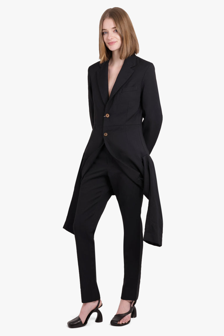 COMME DES GARCONS HOMME PLUS RTW Side Detail Tapered Pant | Black