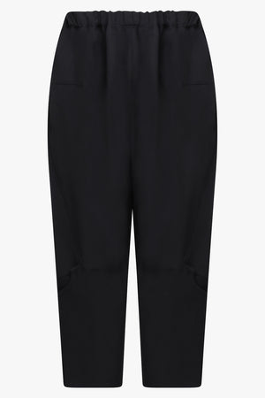 COMME DES GARCONS RTW Crop Tapered Elastic Waistband | Black