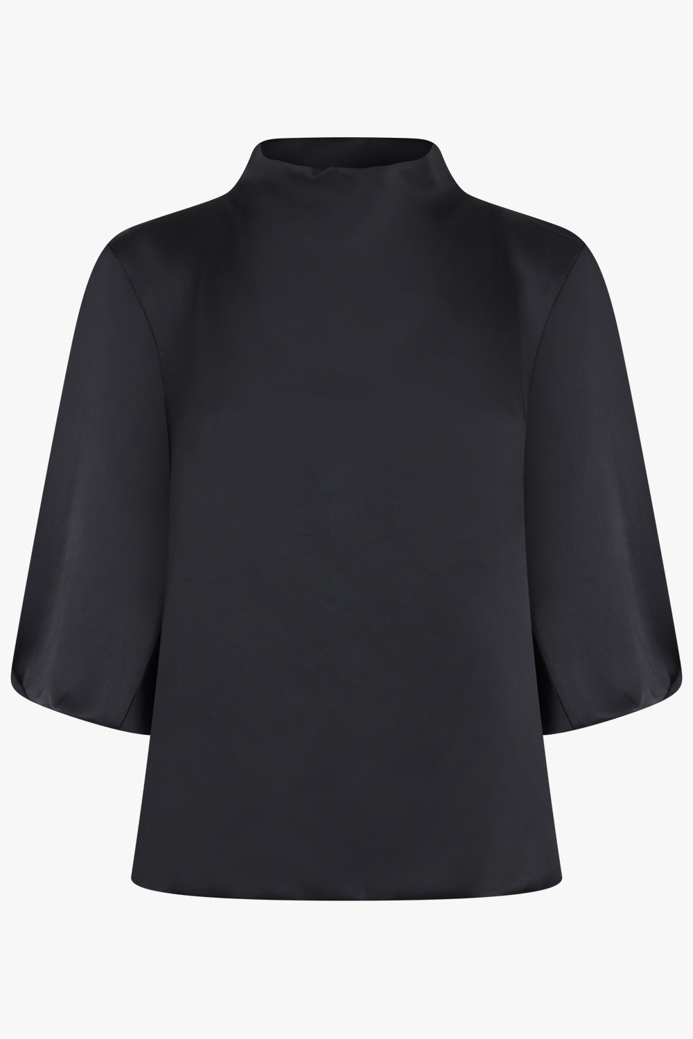 DRIES VAN NOTEN RTW Clari High Neck S/S Top | Black