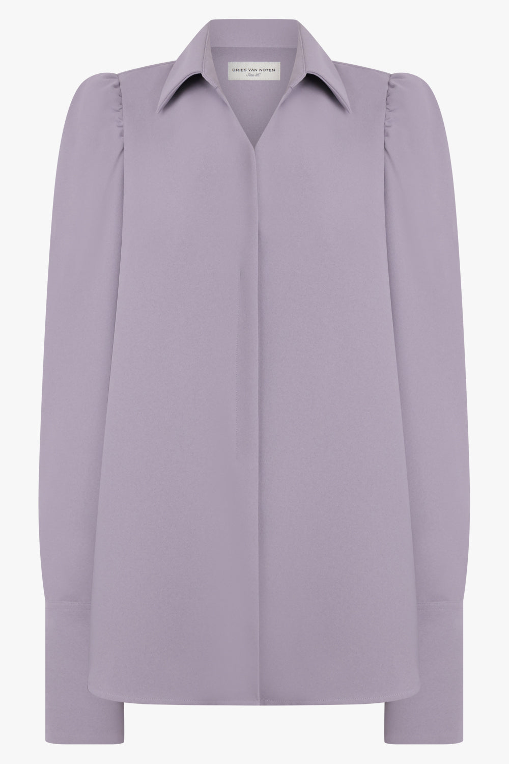 DRIES VAN NOTEN RTW Celindra L/S Shoulder Detail Shirt | Lilac