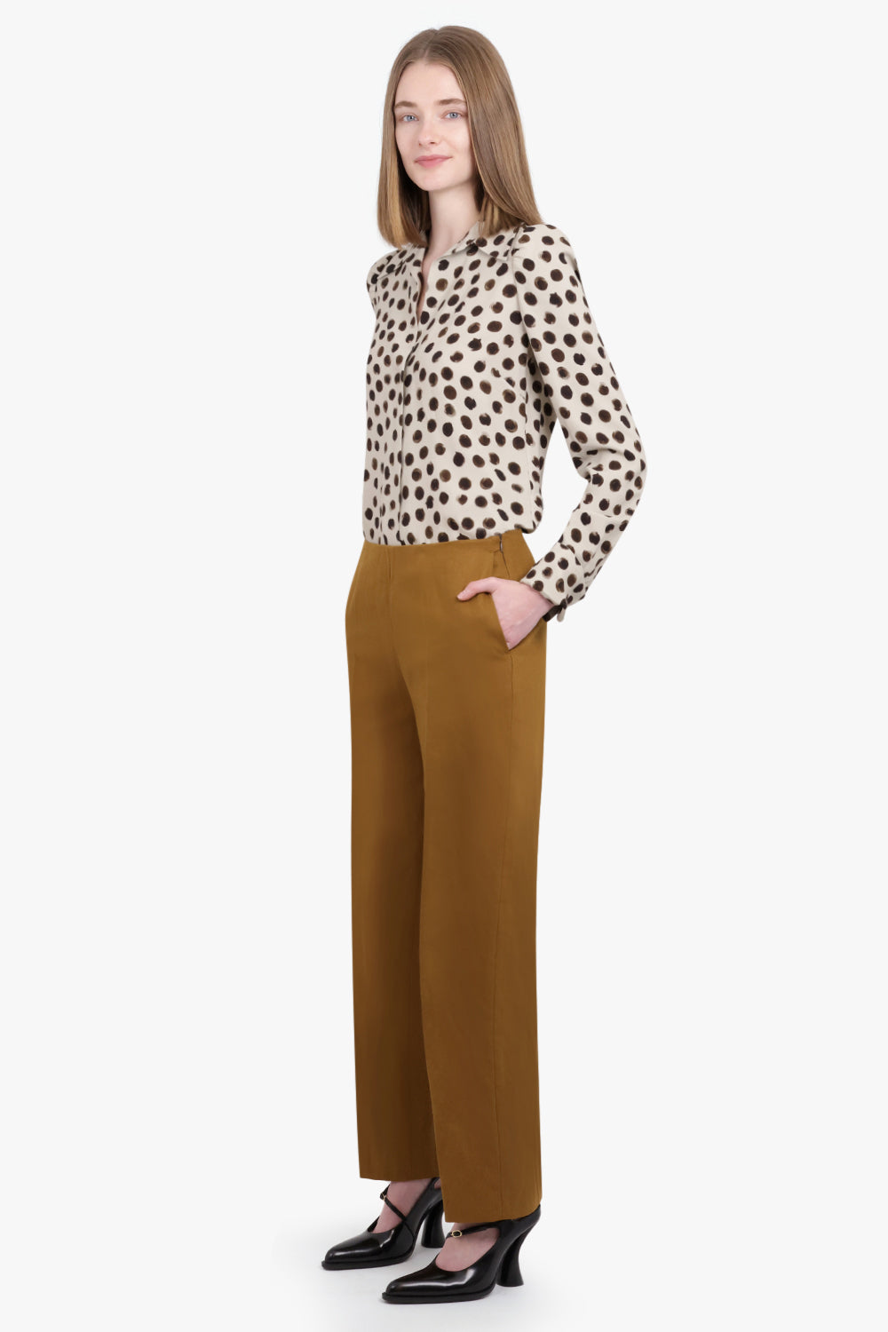 DRIES VAN NOTEN RTW Prati Tapered Pant | Umber