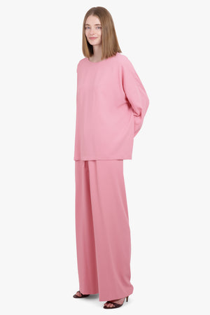 DRIES VAN NOTEN RTW Puvis Wide Leg Drawstring Pant | Pink