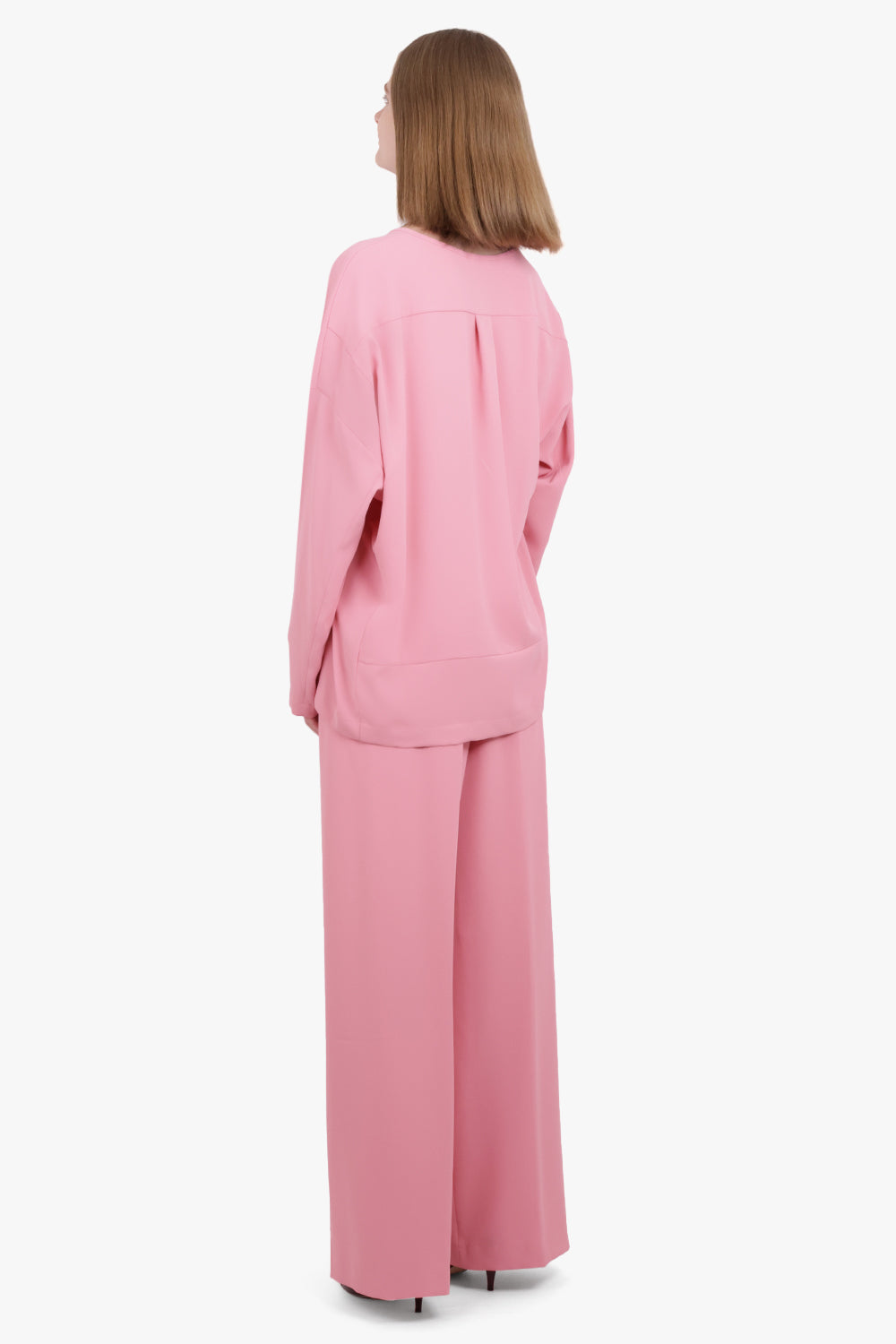 DRIES VAN NOTEN RTW Puvis Wide Leg Drawstring Pant | Pink