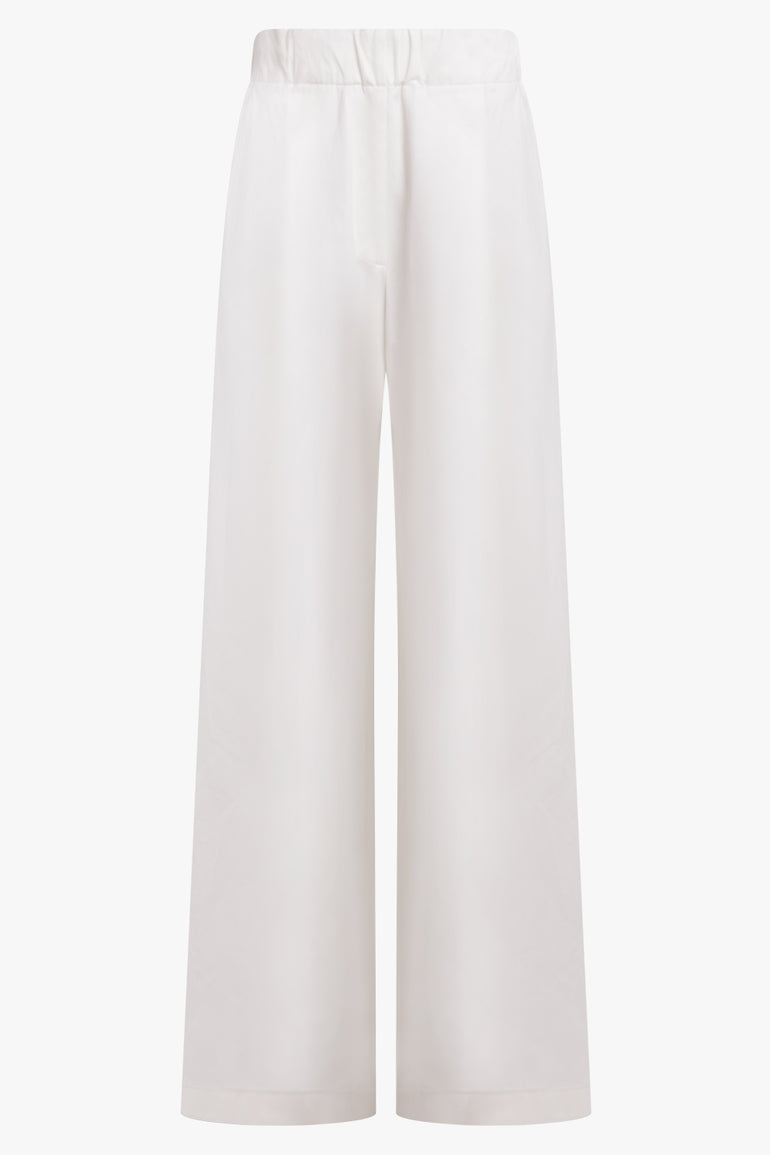 DRIES VAN NOTEN RTW Pila Wide Leg Pant | White