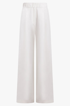 DRIES VAN NOTEN RTW Pila Wide Leg Pant | White