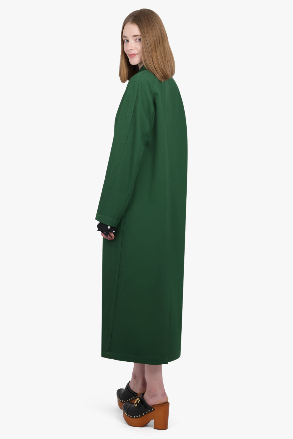 DRIES VAN NOTEN RTW Raltony Longline Coat | Emerald