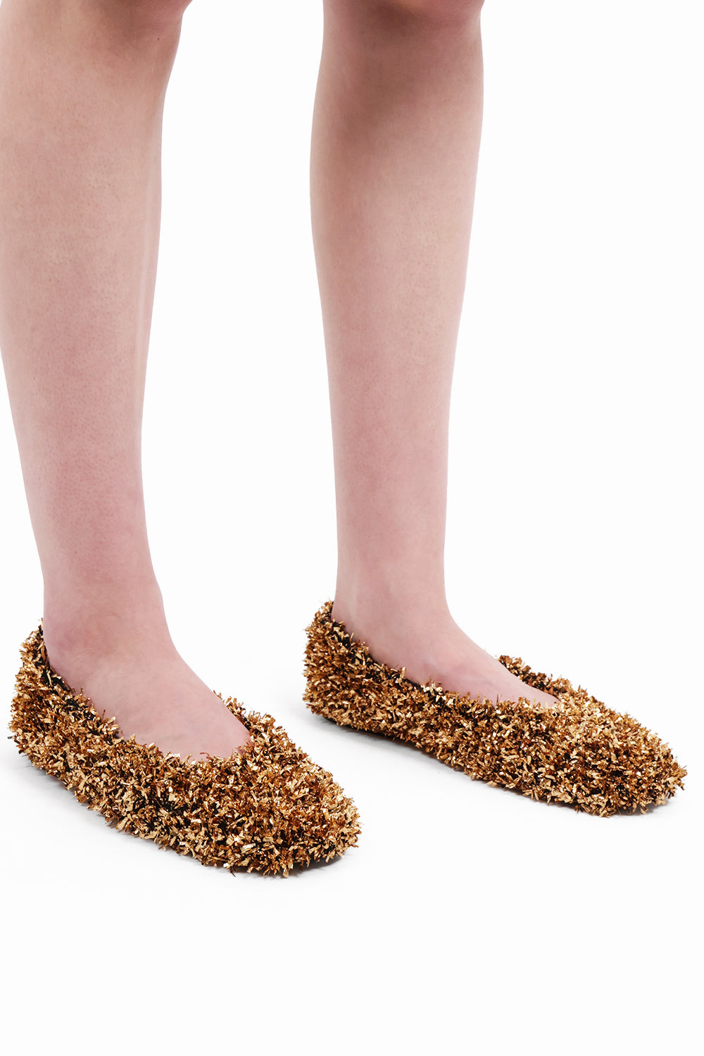 DRIES VAN NOTEN SHOES Tinsel Ballet Flat | Gold