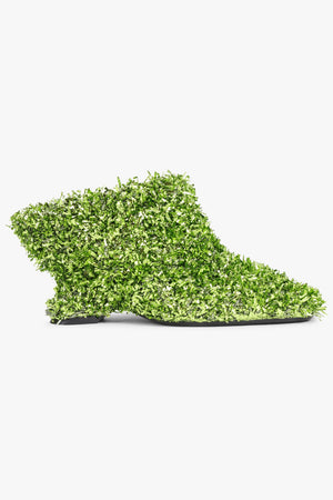 DRIES VAN NOTEN SHOES Tinsel 75mm Pointed Mule Clog | Green