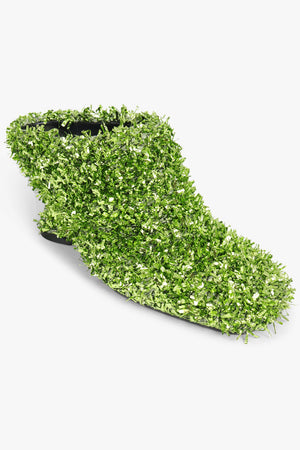 DRIES VAN NOTEN SHOES Tinsel 75mm Pointed Mule Clog | Green