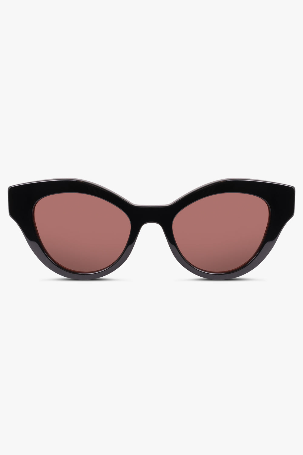 GUCCI ACCESSORIES RED / RED GG0957S 51 Round Cat Eye Sunglasses | Black/Red