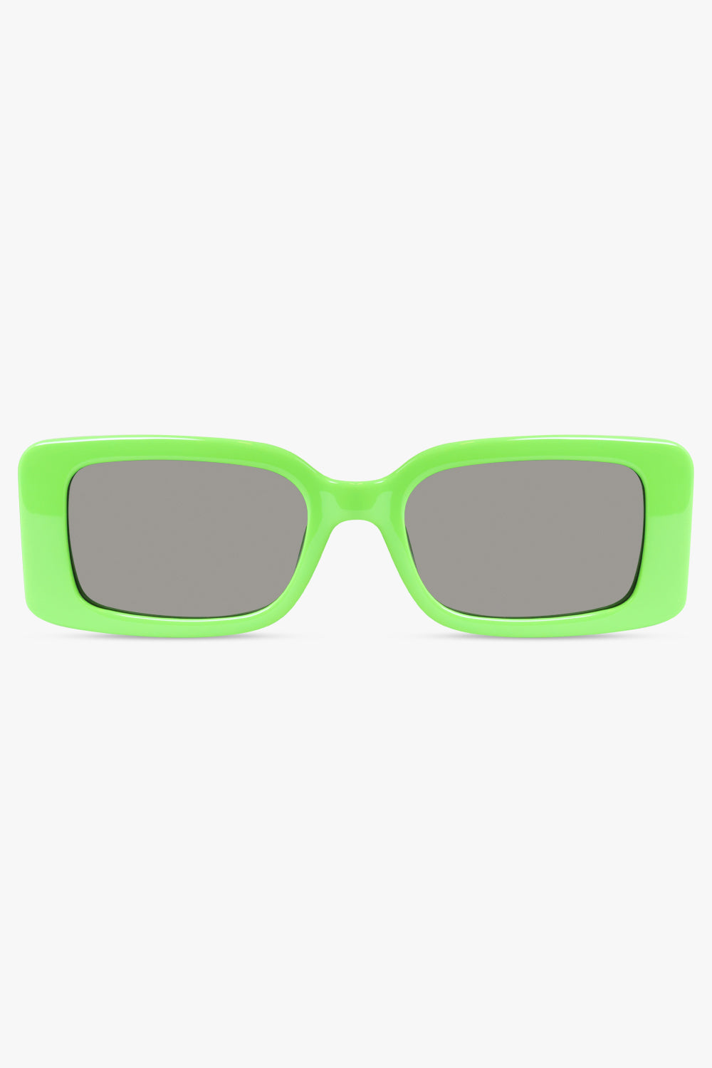 GUCCI ACCESSORIES GREEN / GREEN GG1325S 54 Rectangle Frame Side Logo Sunglasses | Green