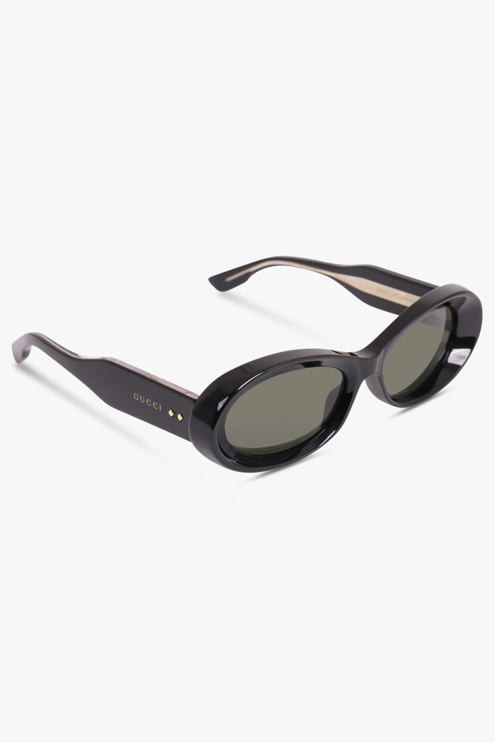 GUCCI ACCESSORIES BLACK / BLACK GG1527S 54 Oval Frame Sunglasses | Black