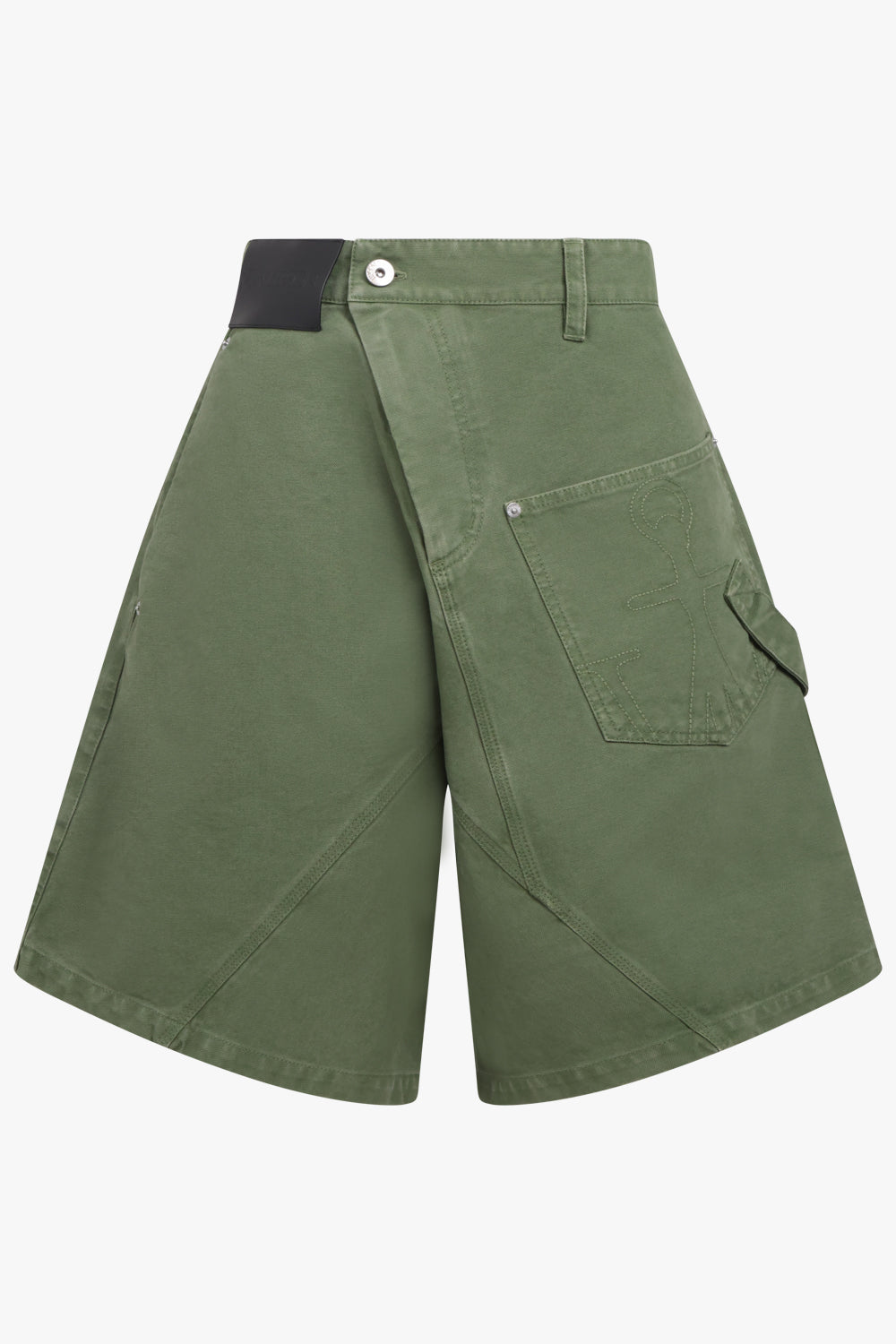 JW ANDERSON RTW Twist Front Workwear Short | Dark Green